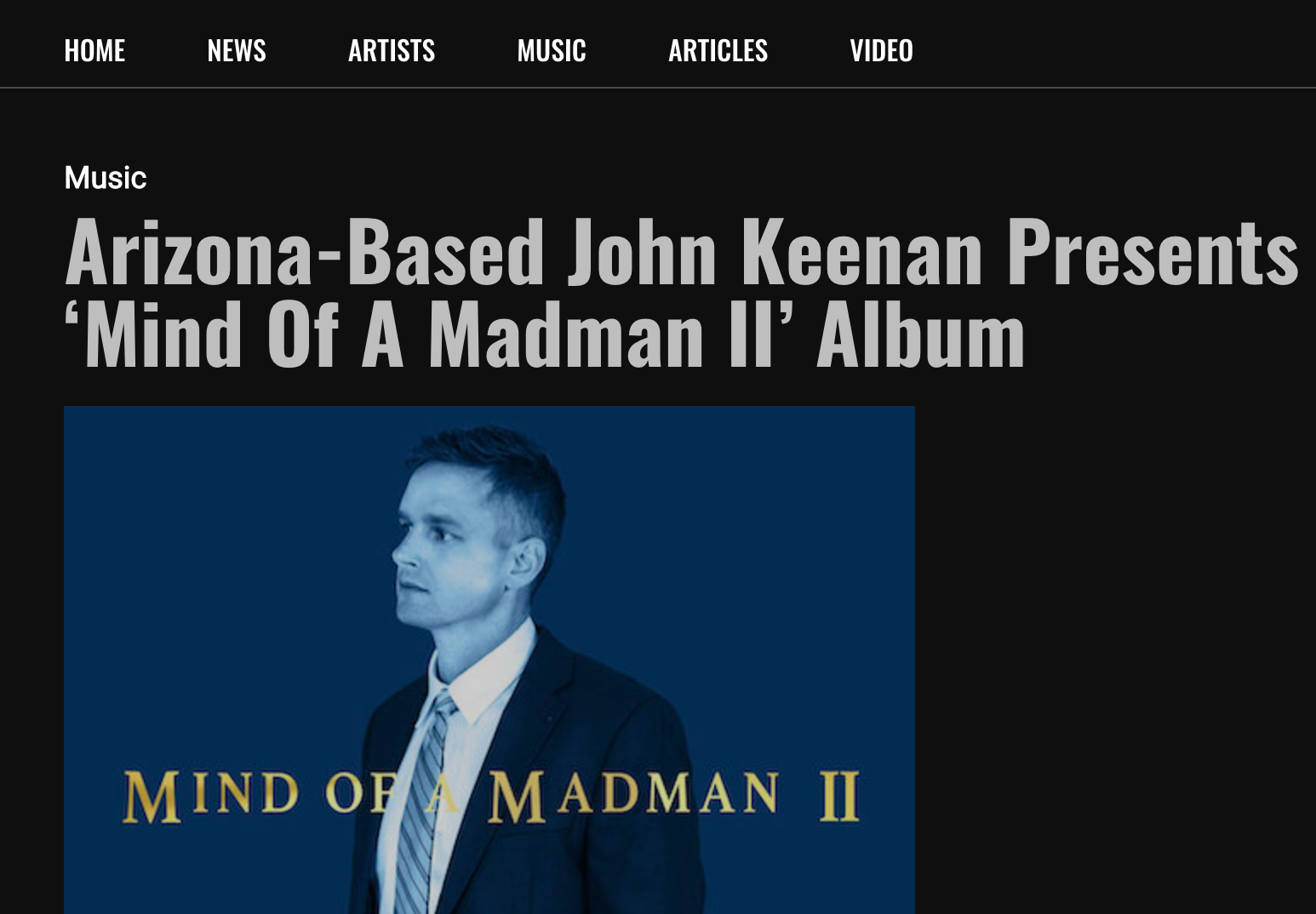 https://www.chunedesk.com/arizona-based-john-keenan-presents-mind-of-a-madman-ii-album/