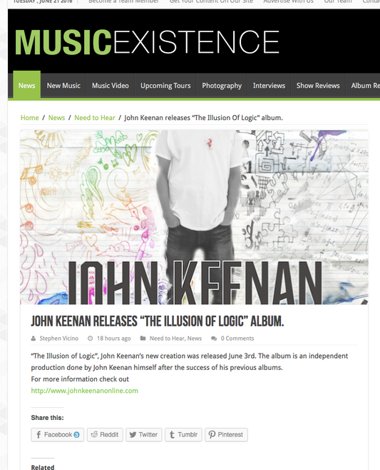 Music Existence.com feature
