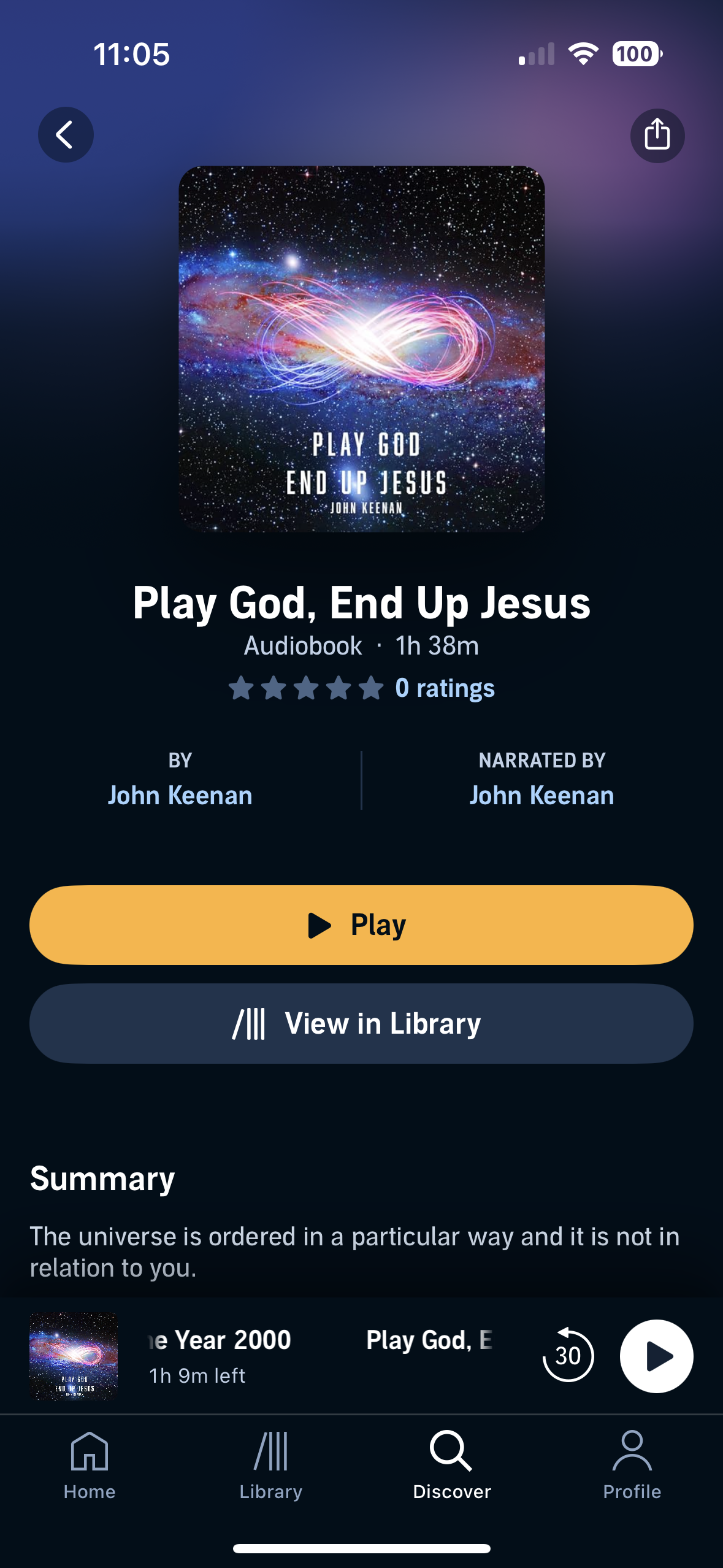 Play God, End Up Jesus Book