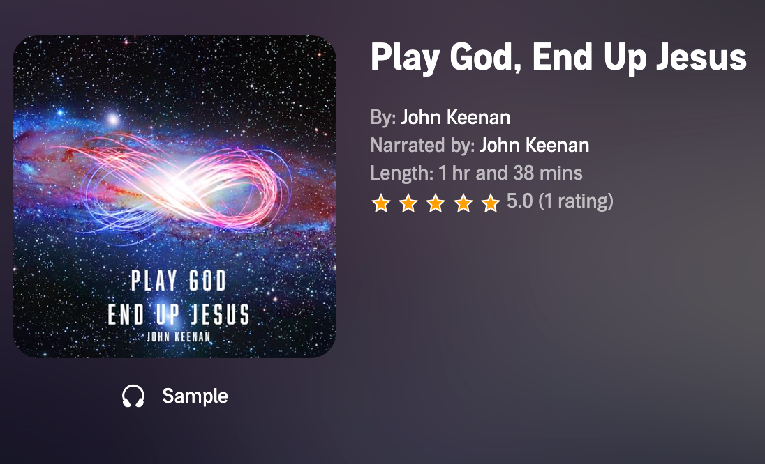 Play God, End Up Jesus Book